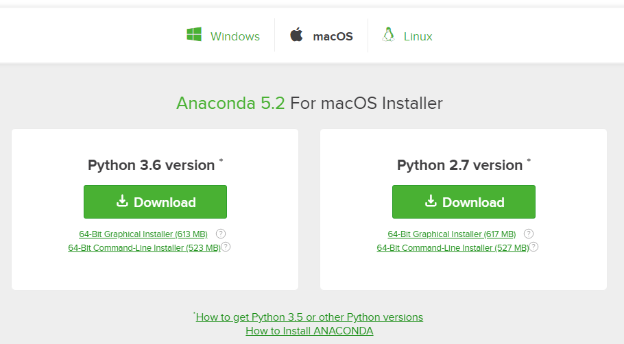 Anaconda Python 3.6 Mac Download